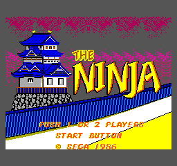 The Ninja Title Screen